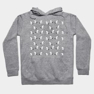 Dog illustration with dots Hoodie